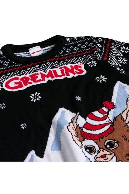 Gremlins Skiing Gizmo Knitted Christmas Jumper 3