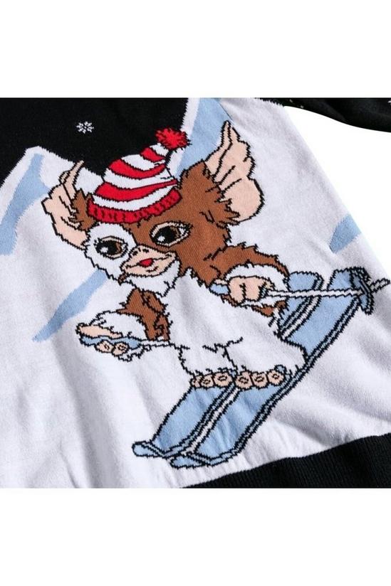 Gremlins Skiing Gizmo Knitted Christmas Jumper 4