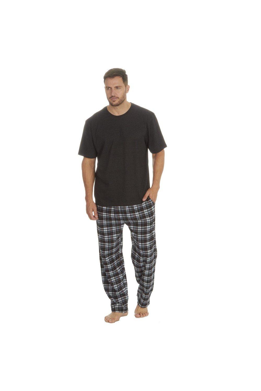 Plaid Short Sleeve Pyjama Set