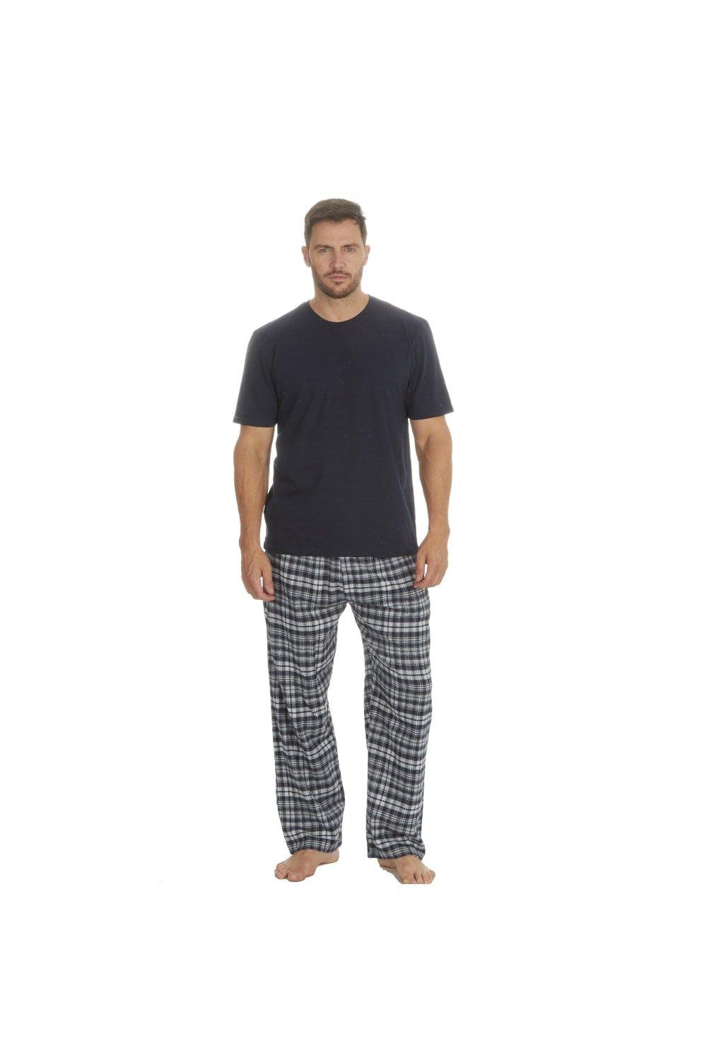 Jersey Plaid Short Sleeve Pyjama Set
