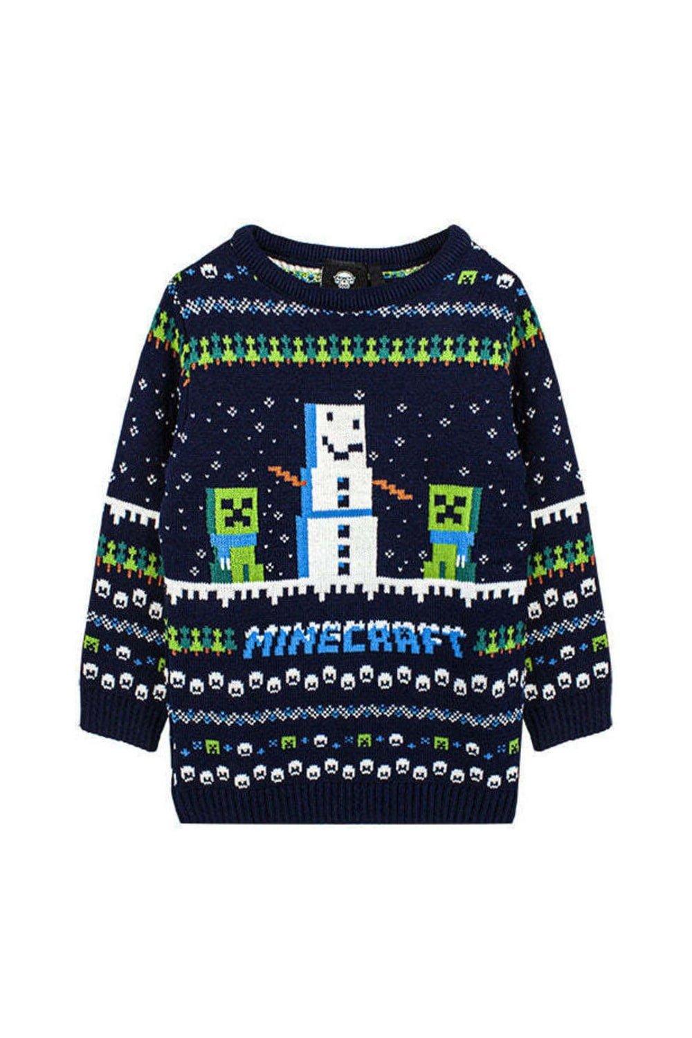 Snowy Knitted Christmas Jumper