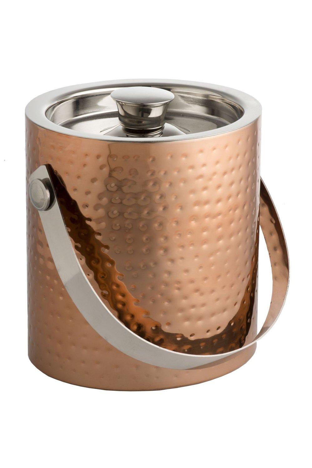 Epicurean Ice Bucket with Tongs Copper
