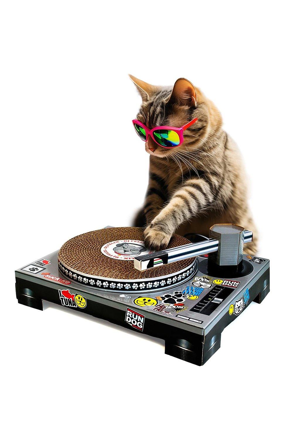 Suck UK Cat Scratching DJ Deck | adult