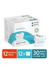 Aqua Optima Evolve+ Water Filter Cartridge, 12 pack (12 Months Supply), Brita Compatible thumbnail 2