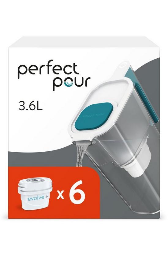 Aqua Optima Perfect Pour 3.6L Water Filter Jug & 6 Evolve+ Filters (6 Month Pack) 1