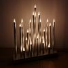 Samuel Alexander 33cm Premier Christmas Candle Bridge Star Shaped with 20 LEDs In Silver Mains Power thumbnail 1