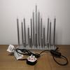 Samuel Alexander 33cm Premier Christmas Candle Bridge Star Shaped with 20 LEDs In Silver Mains Power thumbnail 3
