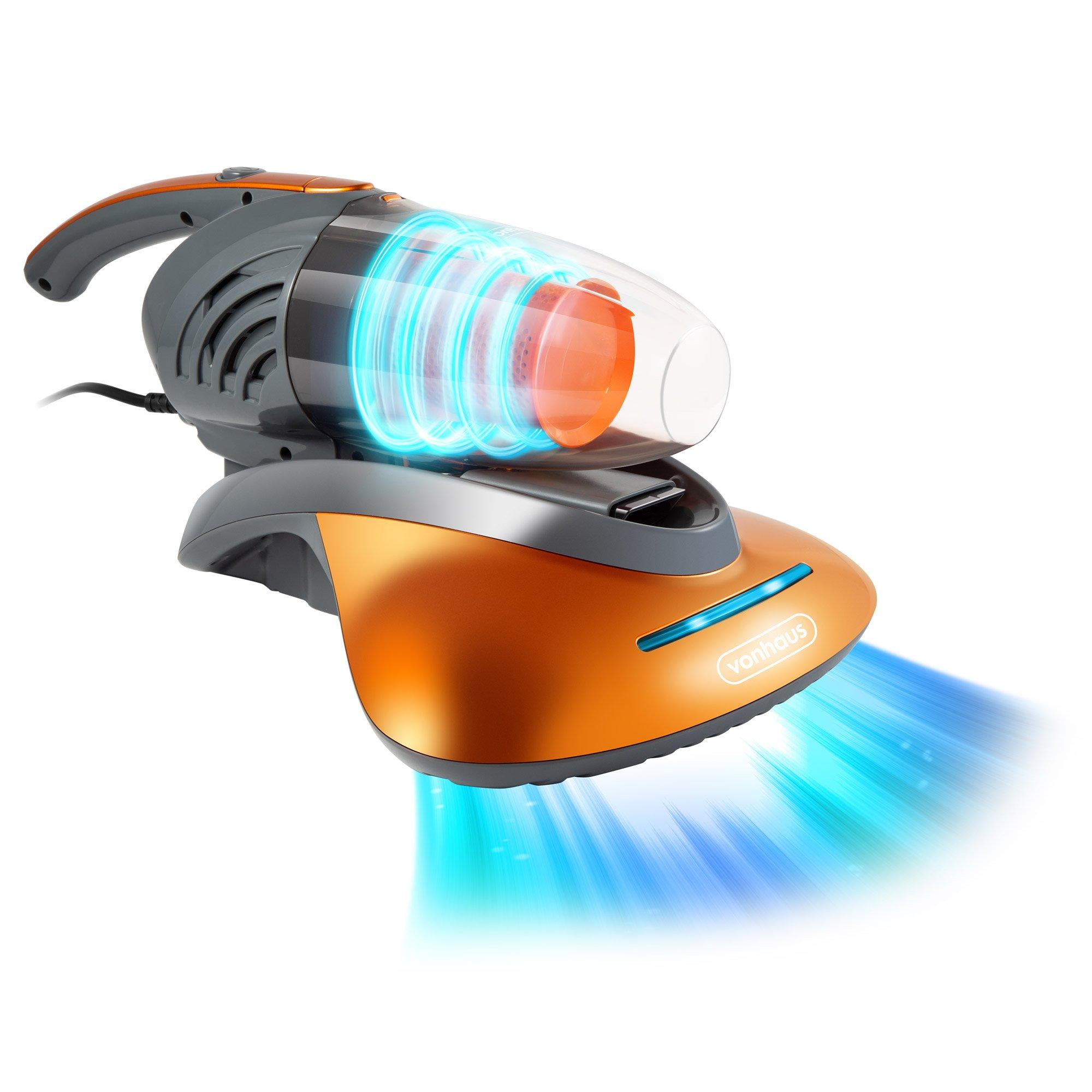 Handheld UV Vacuum Cleaner with 1.2L Dust Tank & Crevice Tool