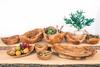 Verano Spanish Ceramics Olive Wood Natural Grained Rustic Kitchen Dining Salad Server (L) 31Cm thumbnail 3