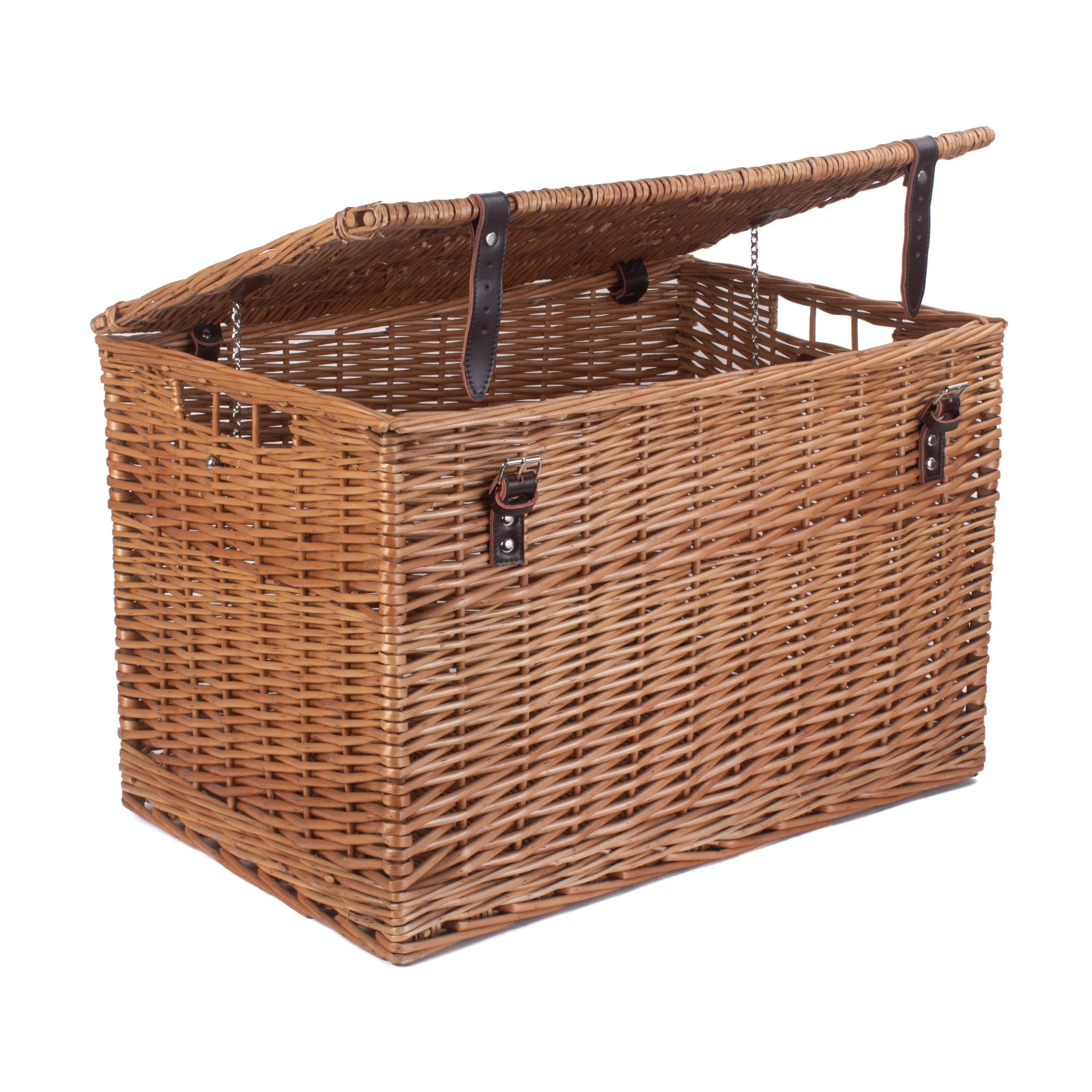 Wicker 60cm Double Steamed Chest Picnic Basket