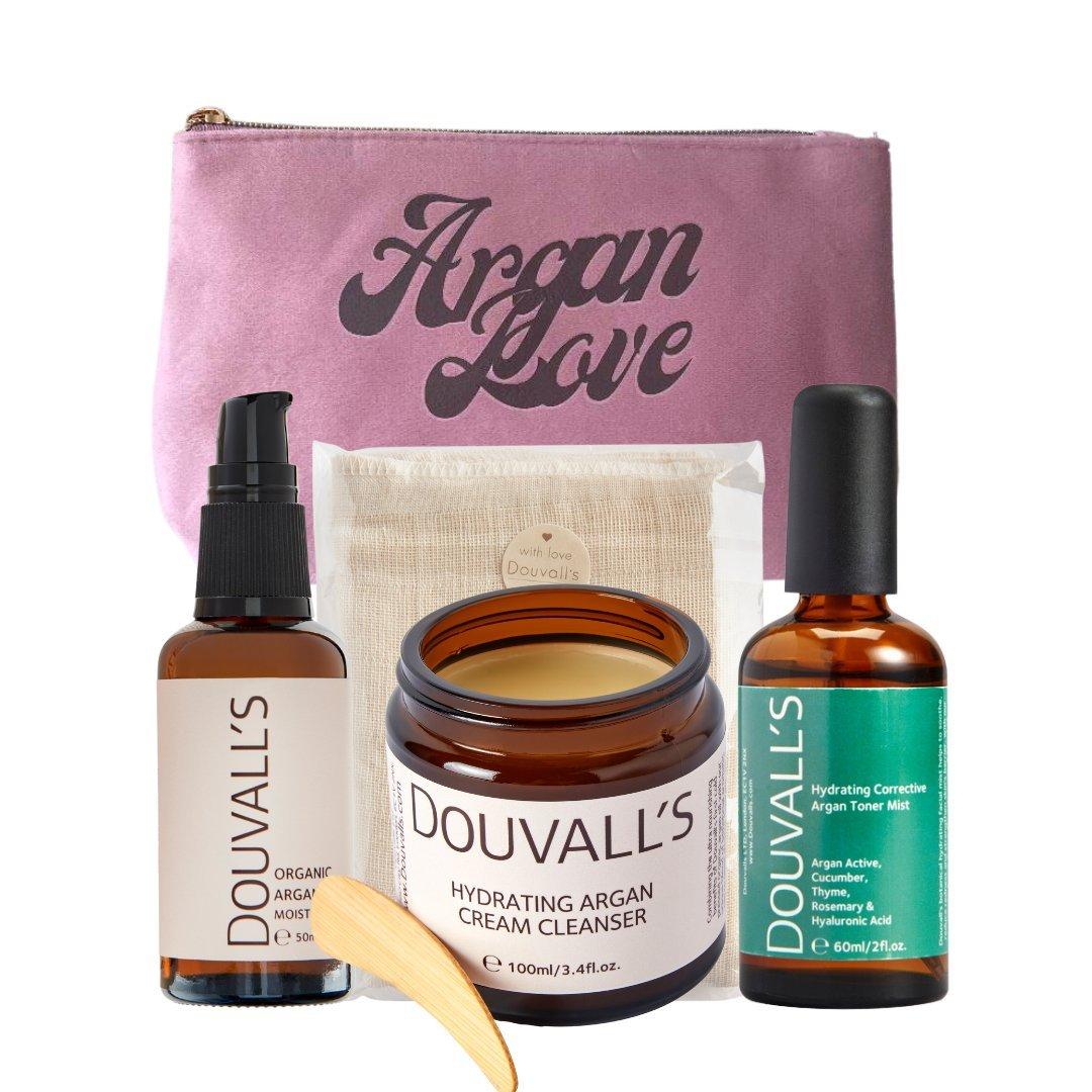 Douvalls Argan Essentials Gift Set (3 step Skincare)