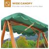 OUTSUNNY Swing Chair 3 Seater Swinging Wooden Hammock Garden Outdoor Canopy thumbnail 3
