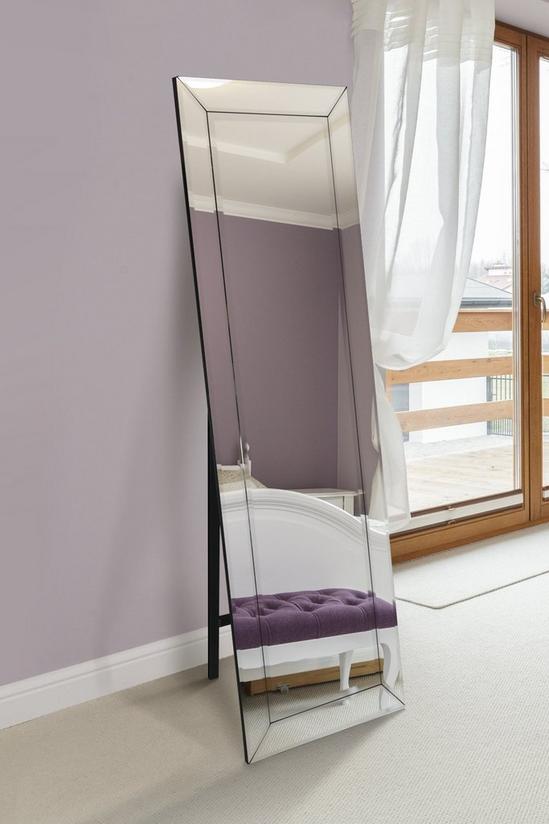 MirrorOutlet 'Horsley' All Glass Free Standing Modern Cheval Mirror 170 x 58 CM 1