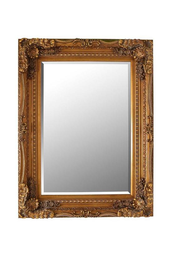 MirrorOutlet 'Carved Louis' Gold Decorative Wall Mirror 122 x 91 CM 2