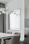 MirrorOutlet 'Horsley' All Glass Modern Large Wall Mirror 120 x 94 CM thumbnail 1