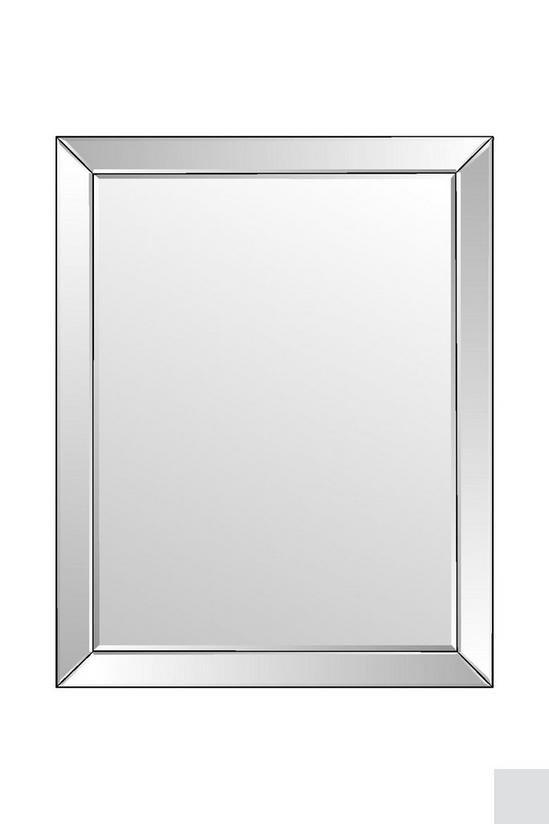 MirrorOutlet 'Horsley' All Glass Modern Large Wall Mirror 120 x 94 CM 2