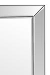 MirrorOutlet 'Horsley' All Glass Modern Large Wall Mirror 120 x 94 CM thumbnail 3