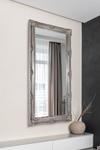 MirrorOutlet 'Abbey' Full Length Silver Decorative Ornate Leaner Wall Mirror 5Ft5 X 2Ft7 (168cm X 78cm) thumbnail 1