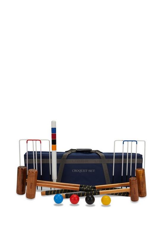 Uber Games Family Croquet Set – 4 Player with Tool Kit Bag 1