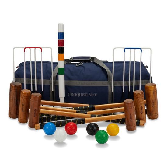 Uber Games Family Croquet Set – 6 Player, with Nylon Bag 1