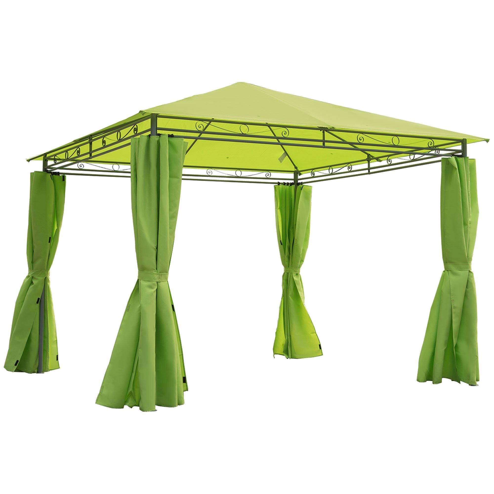 3x3m Garden Metal Gazebo Marquee Patio Party Tent Canopy Shelter