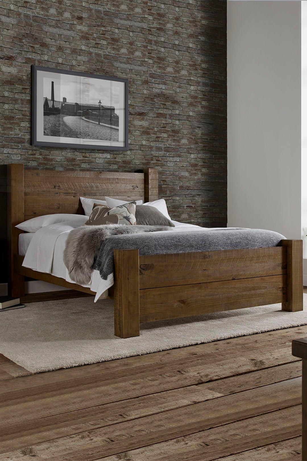 Plank Wooden Bed Frame LFE - Bed Frame