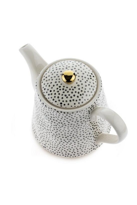 Upper Street Home Carnaby Ceramic Teapot with Stainless Steel Infuser 1L 4