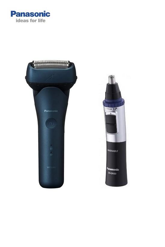 Panasonic ES-LT4B Waterproof Men's Electric Shaver & ER-GN30 Wet & Dry Electric Facial Hair Trimmer Bundle Set 1