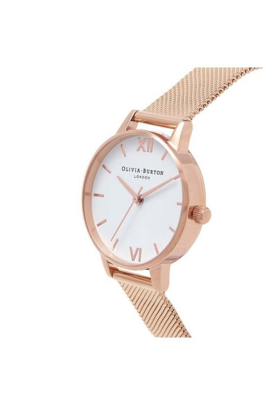 Olivia Burton White Dial Stainless Steel Fashion Analogue Quartz Watch - Ob16Mdw01 3