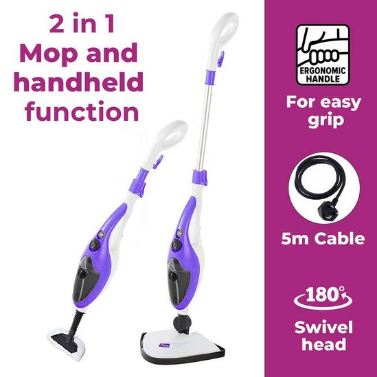 Neo 10 in 1 1500W Hot Steam Mop Cleaner and Hand Steamer 6