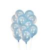 Shatchi Latex Balloons Metallic Light Blue 12 Inches for all occasions 10pcs thumbnail 1