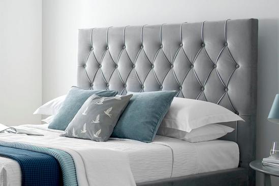 Time4sleep Savoy Grey Upholstered Ottoman Storage - Bed Frame 4