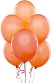 Shatchi Latex Balloons Metallic Orange 12 Inches for all occasions 25pcs thumbnail 2