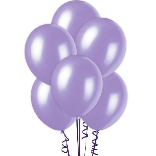 Shatchi Latex Balloons Metallic Purple 12 Inches for all occasions 25pcs 1
