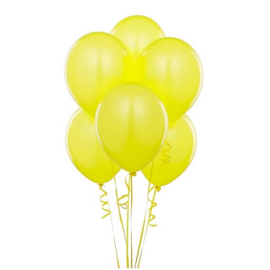Shatchi Latex Balloons Metallic Yellow 12 Inches for all occasions 25pcs 1