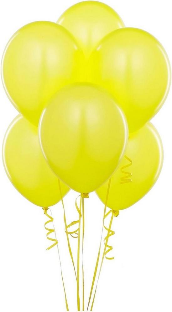 Shatchi Latex Balloons Metallic Yellow 12 Inches for all occasions 25pcs 2