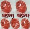 Shatchi Pack of 6 Red Latex Balloons for Christening thumbnail 1
