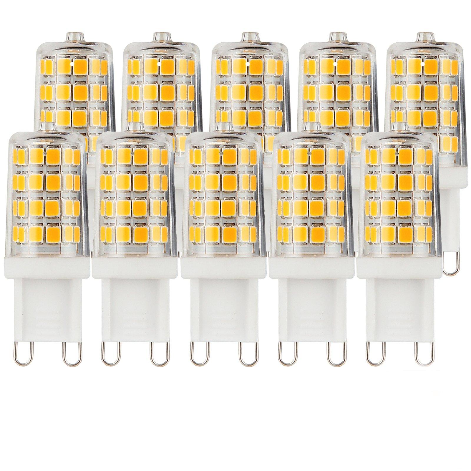 3 Watts G9 LED Bulb Clear Capsule Warm White Dimmable, Pack of 10