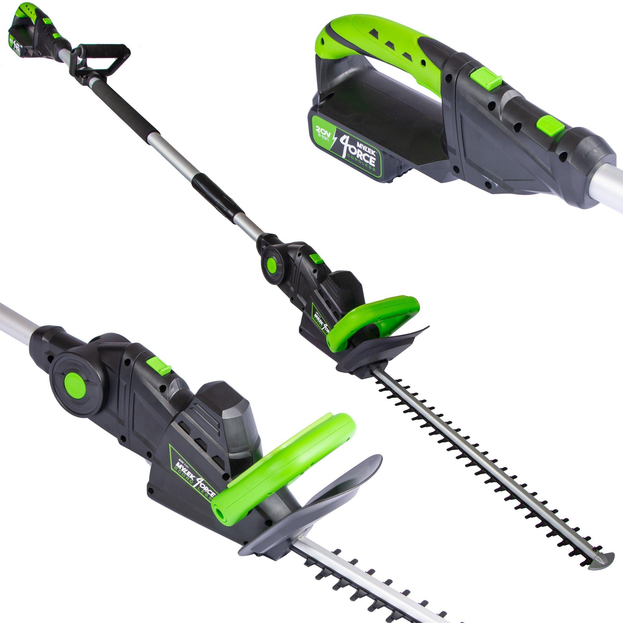 Cordless Hedge Trimmer with Extension Bar 20V Cutting Length 51cm