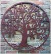 Inspirational Gifting Rustic Round Steel Tree and Bird Screen Wall Art Plaque  1m Diameter thumbnail 3