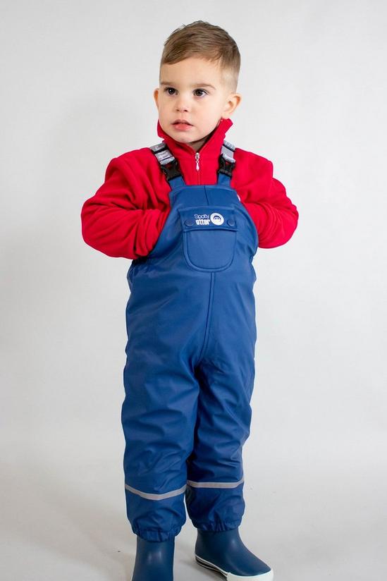 Spotty Otter Forest Leader Fleece Lined Waterproof Dungarees 1