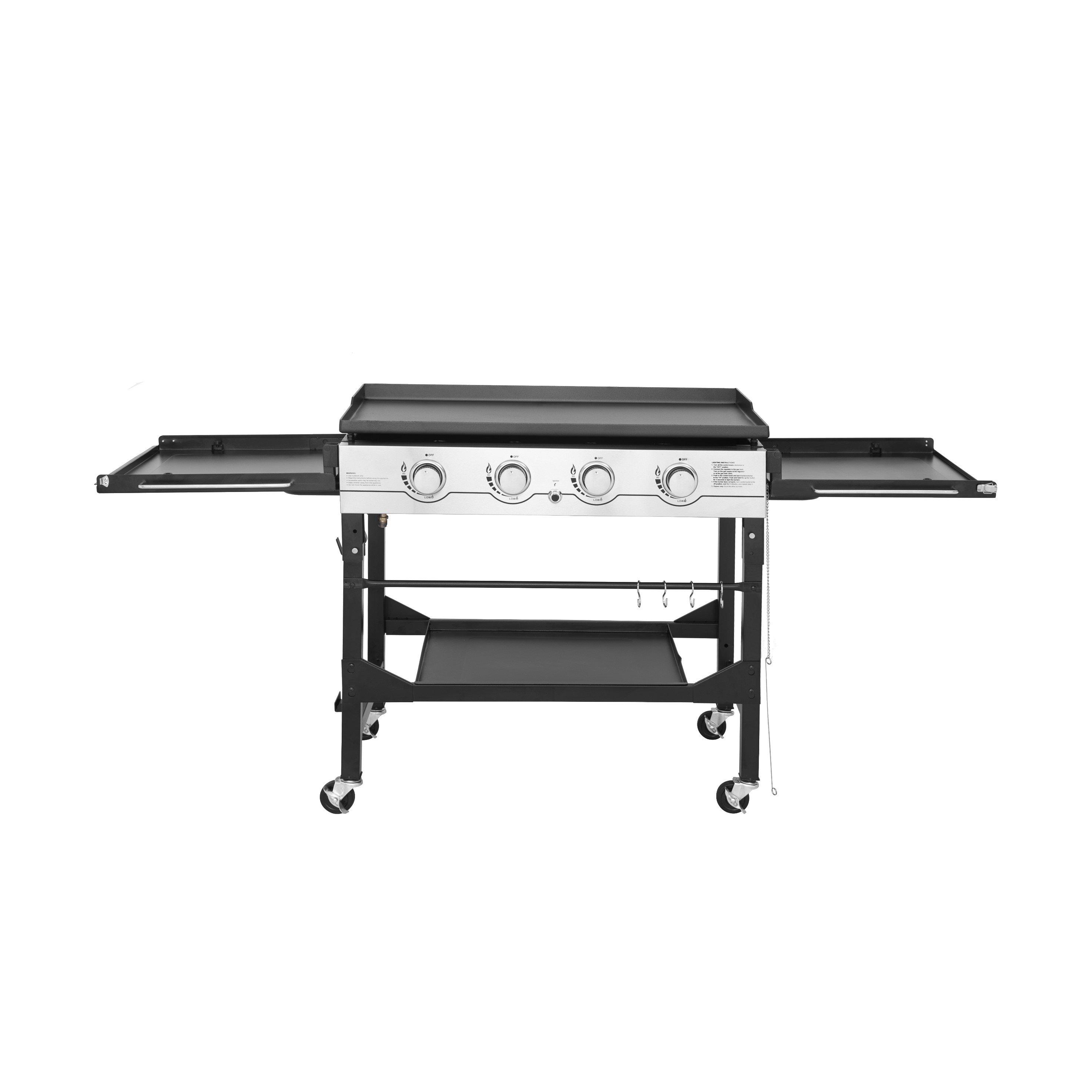Callow 4 Burner Flat Top Gas Griddle - Outdoor Cooking Griddle 4 x 4kw Hi Power Burners Large 92cm x