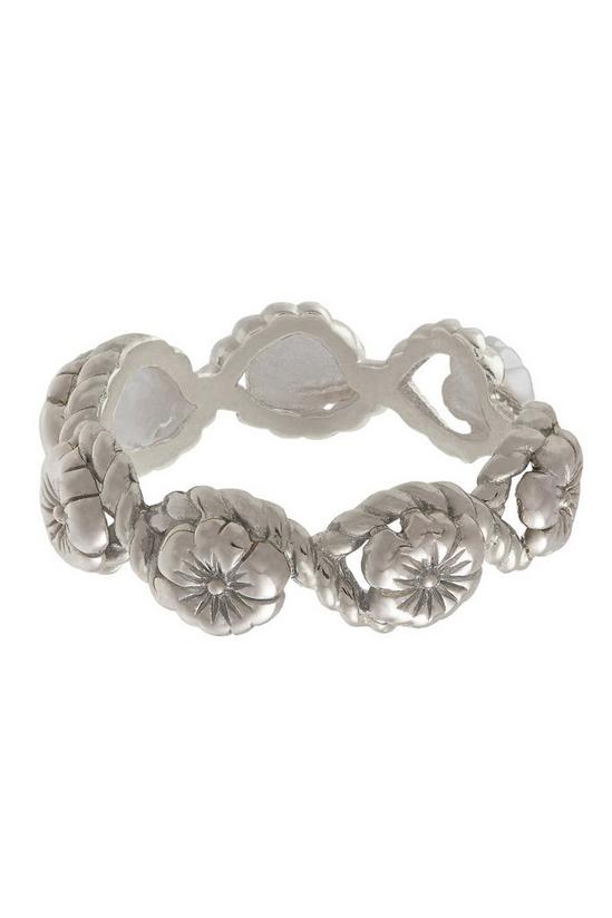 Olivia Burton Jewellery 'Floral Charm' Silver Plated Ring - OBJ16FSR06 1