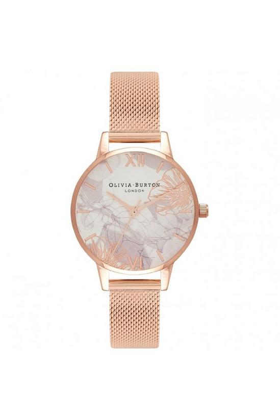 Olivia Burton Abstract Florals Stainless Steel Fashion Analogue Watch - Ob16Vm11 1