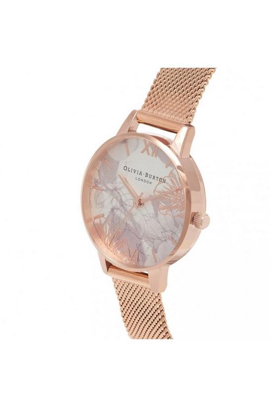 Olivia Burton Abstract Florals Stainless Steel Fashion Analogue Watch - Ob16Vm11 3