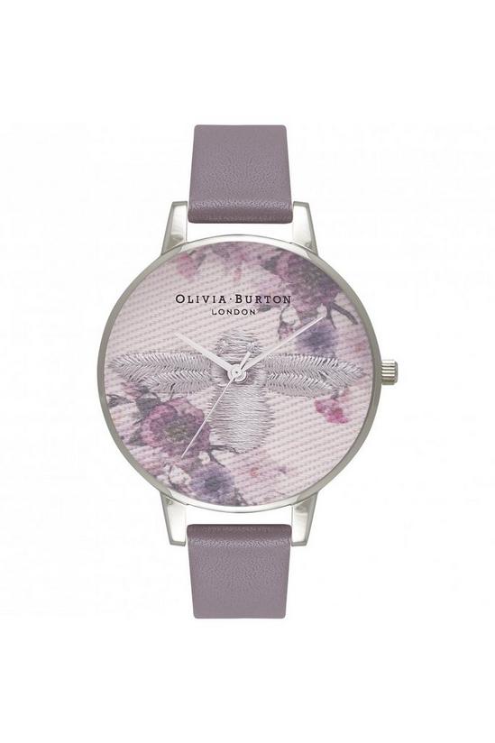 Olivia Burton 'Embroidered Dial' Stainless Steel Fashion Analogue Quartz Watch - OB16EM05 1