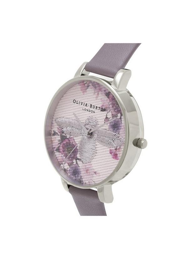 Olivia Burton 'Embroidered Dial' Stainless Steel Fashion Analogue Quartz Watch - OB16EM05 2