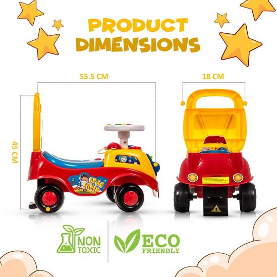 Hillington My First Ride On and Push Along Buggy Car - Learning Toy with Sounds and Accessories 6