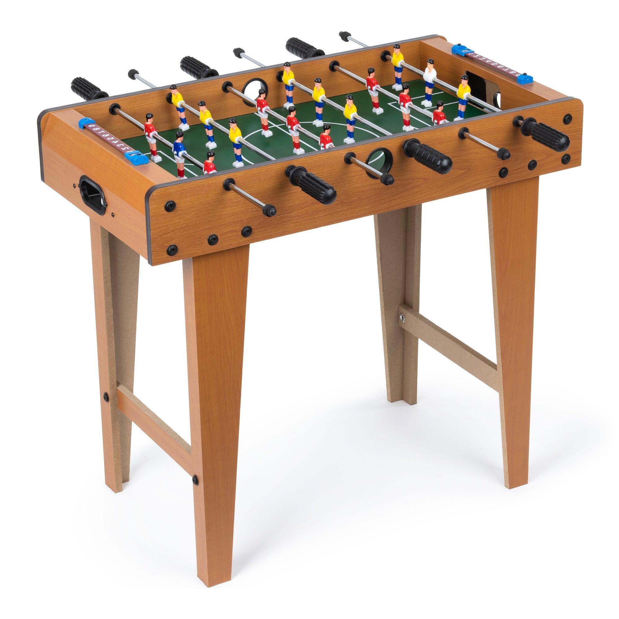 Wicked Gizmos Deluxe Free Standing Football Soccer Table Family Game Wooden W Legs Xmas Gift