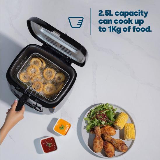 LIVIVO 2.5L Deep Fat Fryer - Non-stick Surface, Mesh Frying Basket & Accessories Included 3
